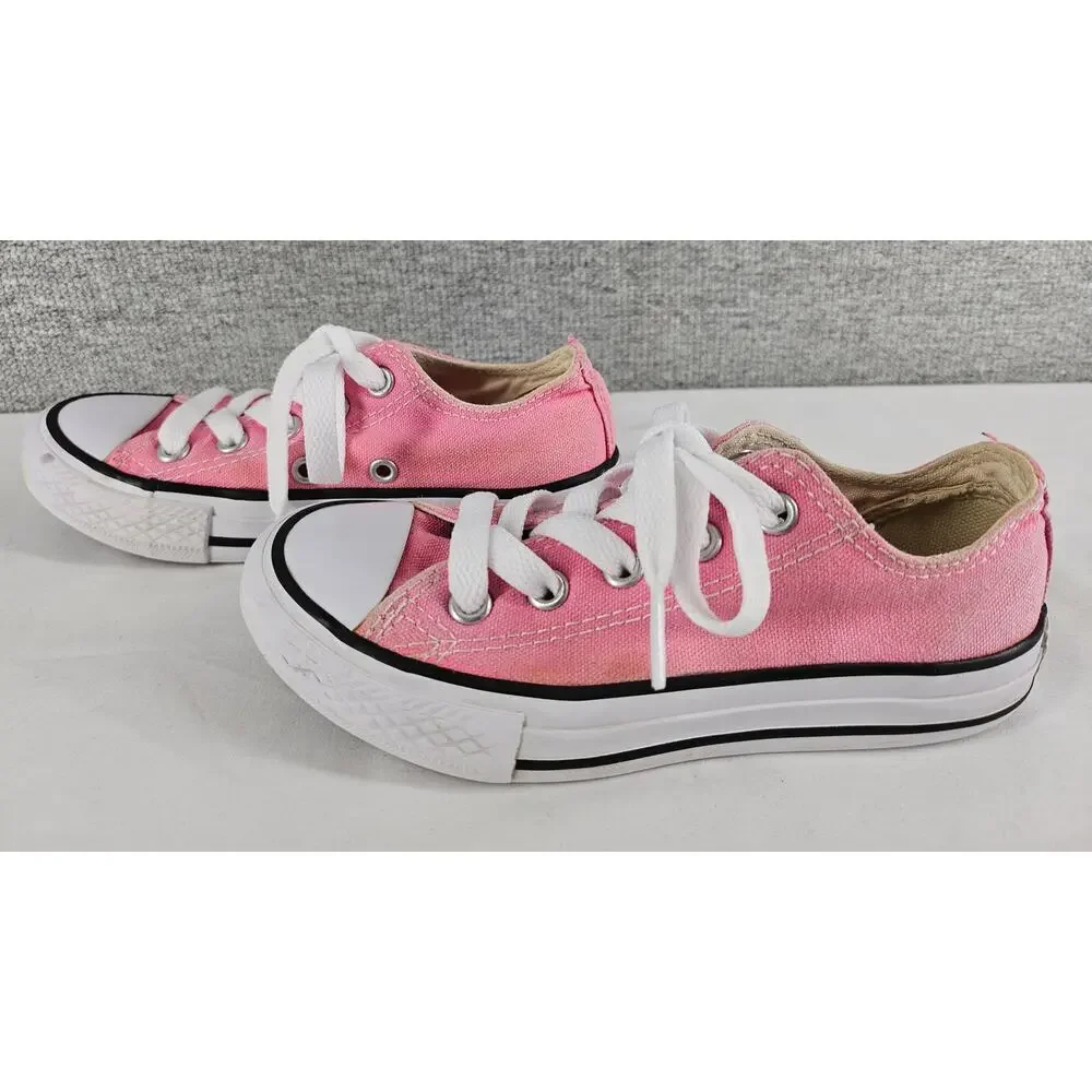 CONVERSE ALL STAR YOUTH PINK LOW TOP CHUCK TAYLOR SNEAKERS SIZE 11